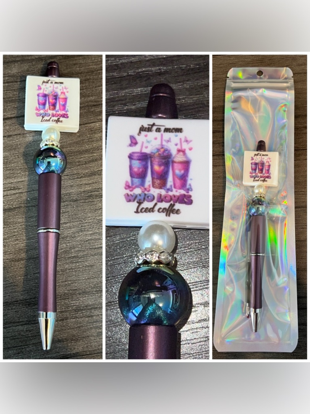 Mom beaded focal pen
